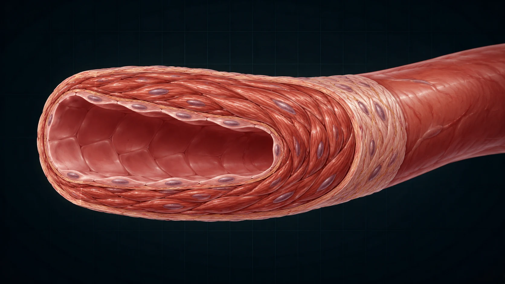 Medical illustration of a muscular arteriole